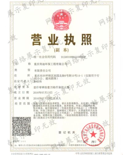 重庆利迪环保工程有限公司
