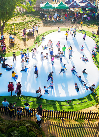 可根据用户要求及实际场地进行各种户外亲子游乐场